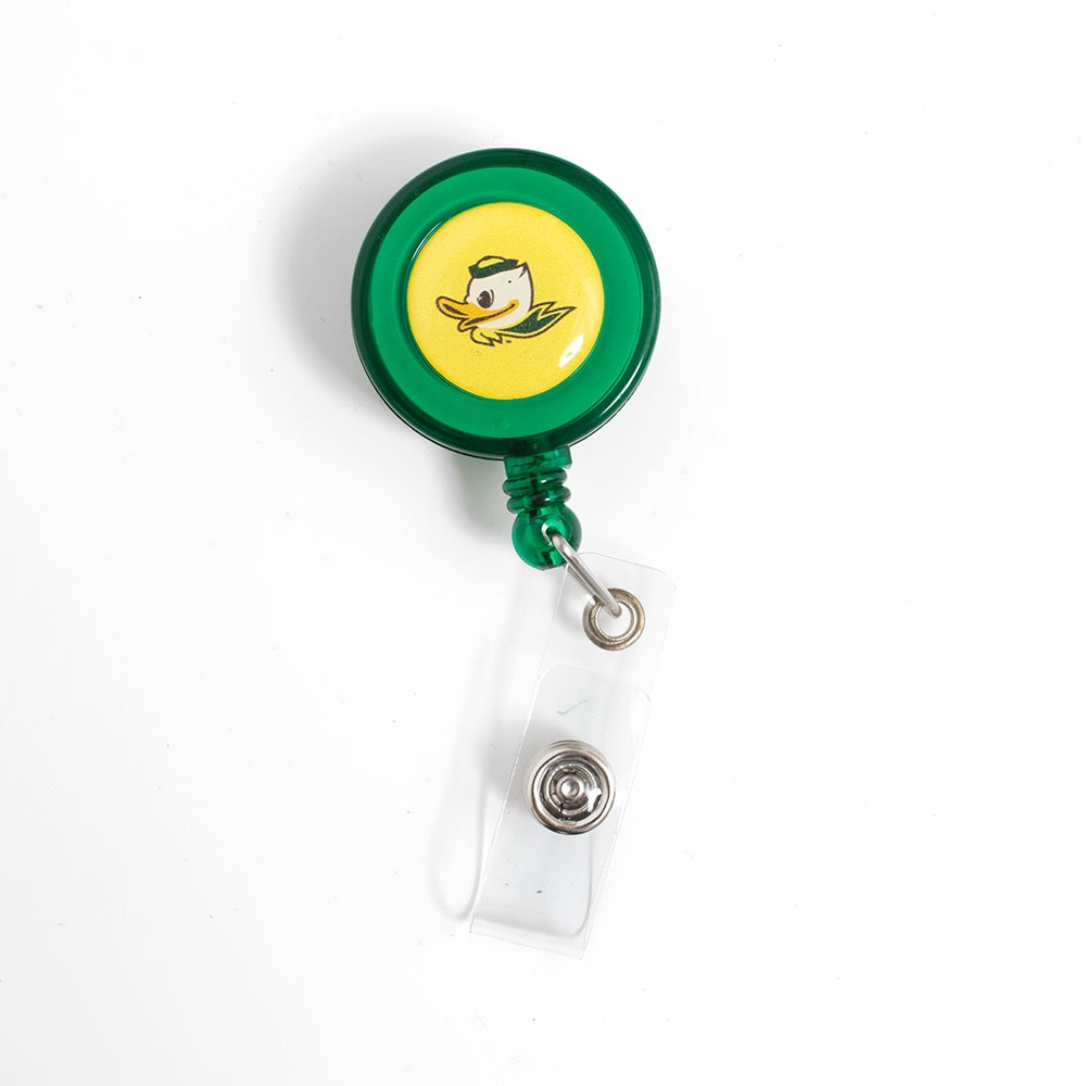 Fighting Duck, Neil, Green, ID & Card Holders, Accessories, Unisex, Retractable, Badge Holder, 145456